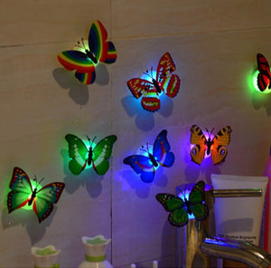 LED 3D Butterfly Wall Lights (10 Pieces)